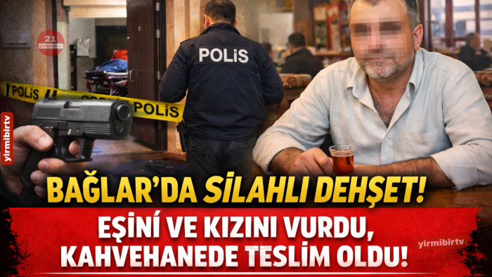 Bağlar’da Silahlı Dehşet : Eş ve Kızı Yaralayan Şüpheli Kahvehanede Teslim Oldu